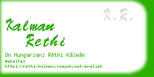 kalman rethi business card